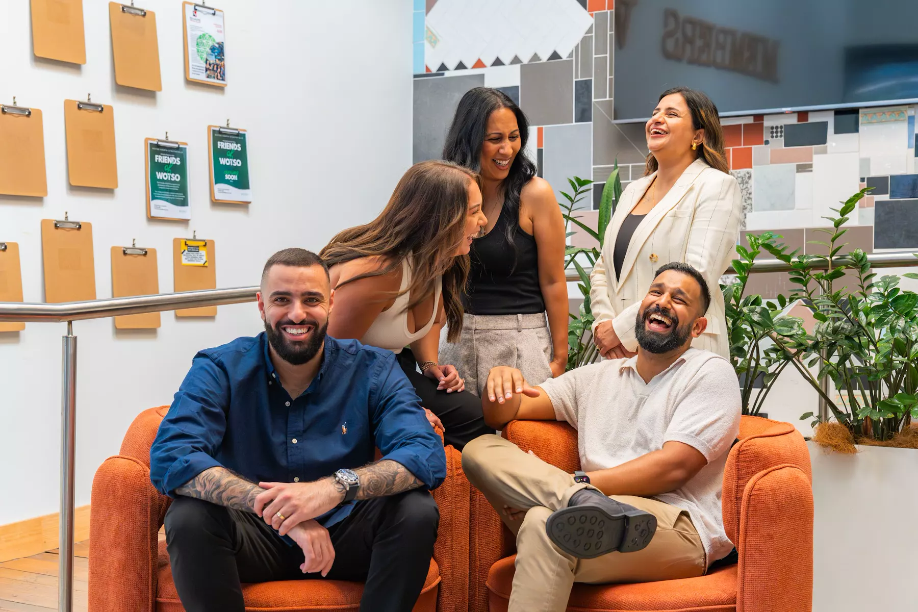 The InvestorMate team, Emmanuel, Kej, Sim, Geraldine and a colleague, in the North Strathfield office